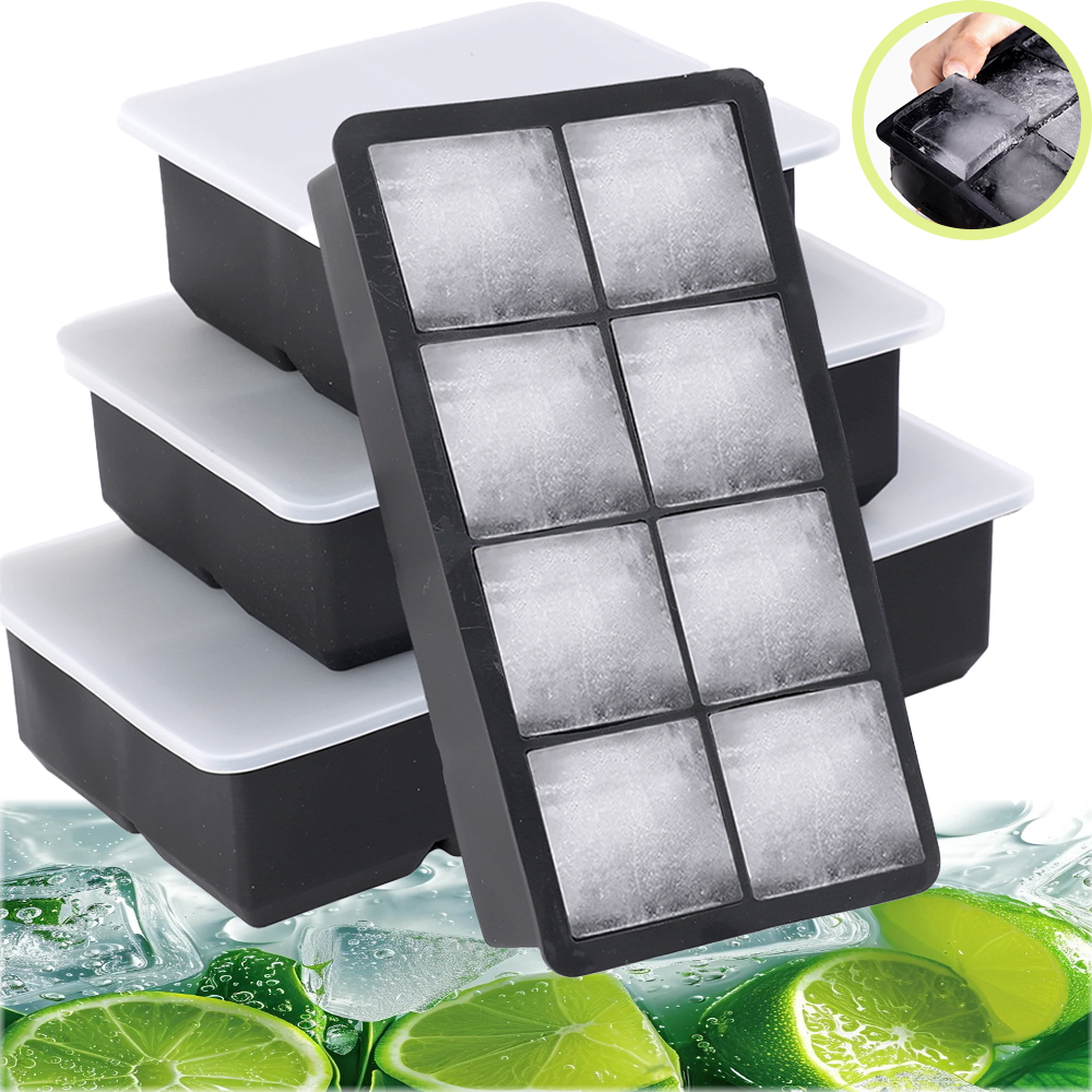 Wine Beer Bar - 4/6/8/Grid Big Ice Tray Mold Box