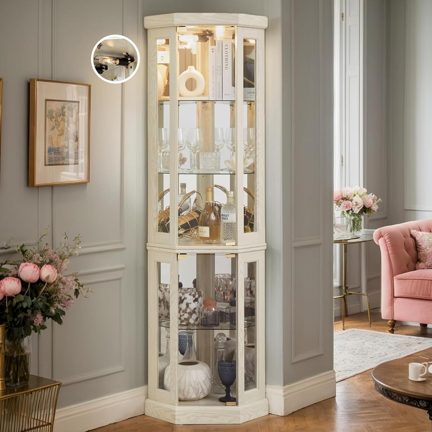 Wine & Beer Guayaquil - Corner Curio Cabinet, 70