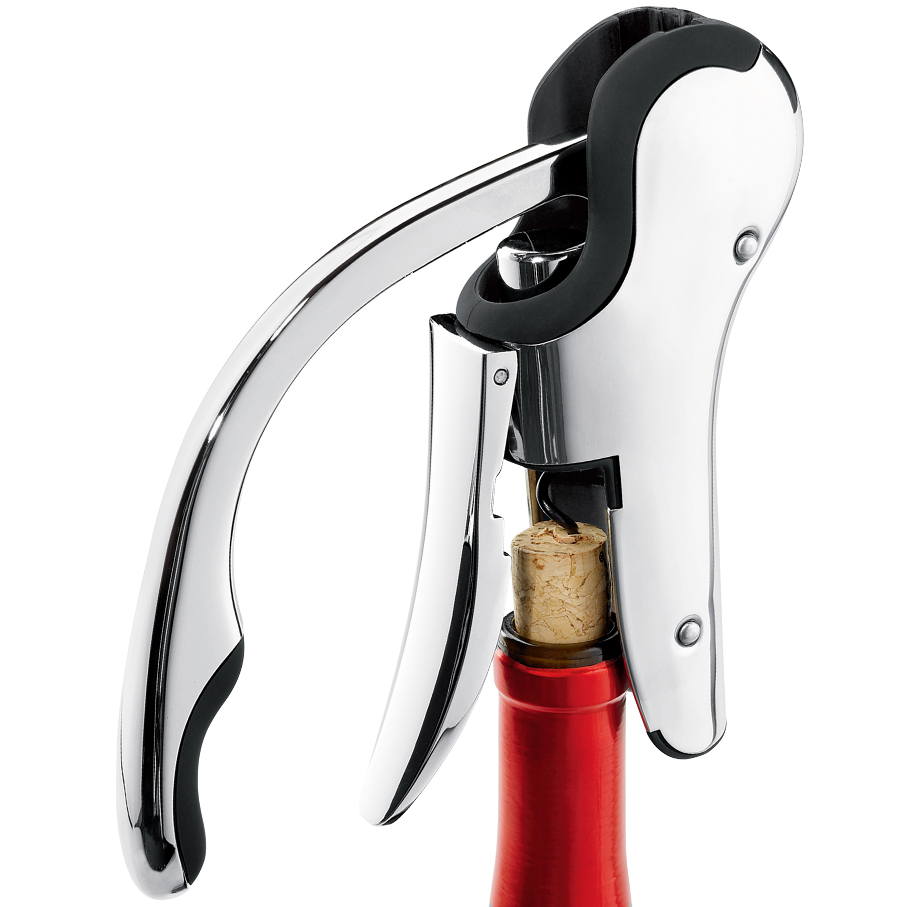 Cork Screw Lever - Keissco Compact Wine opener Stainless Steel