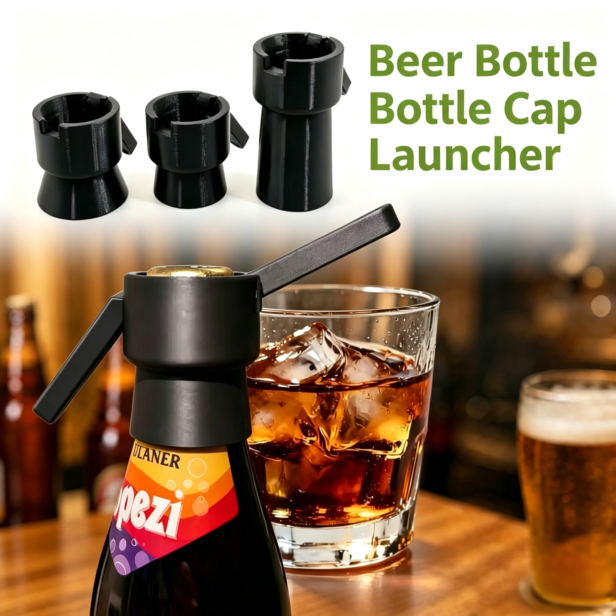 Wine Beer Difference - Bottle Opener, Bottle Cap Shooter of