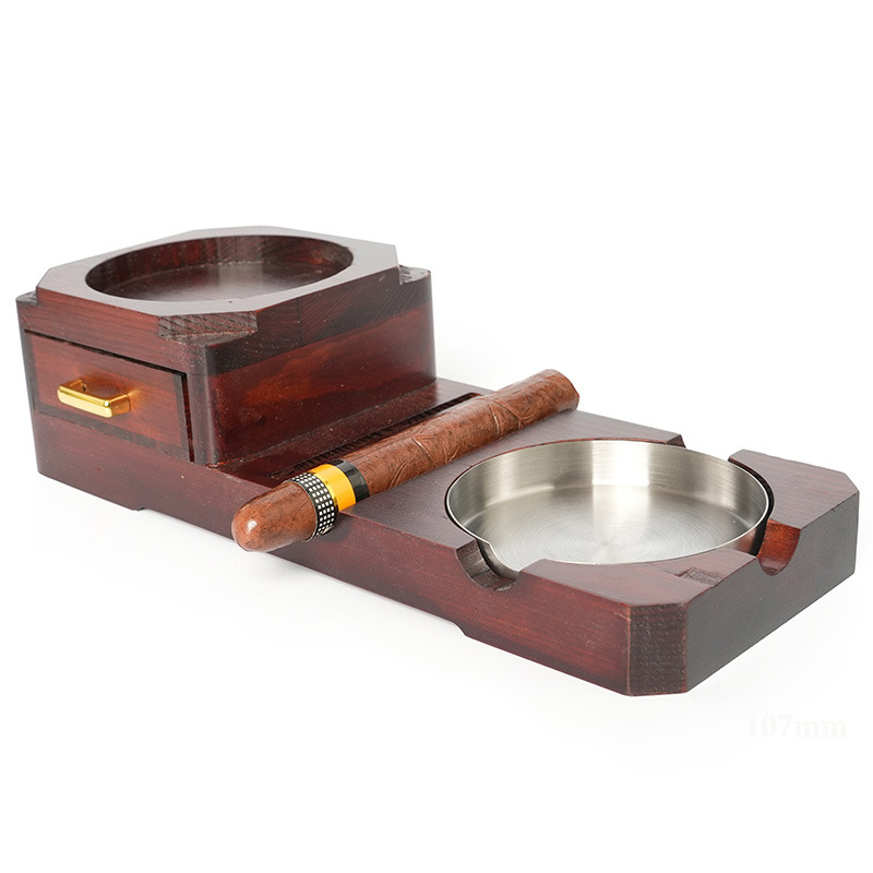 Wine & Beer Guayaquil - Modern Design Solid Wood Cigar Ashtray