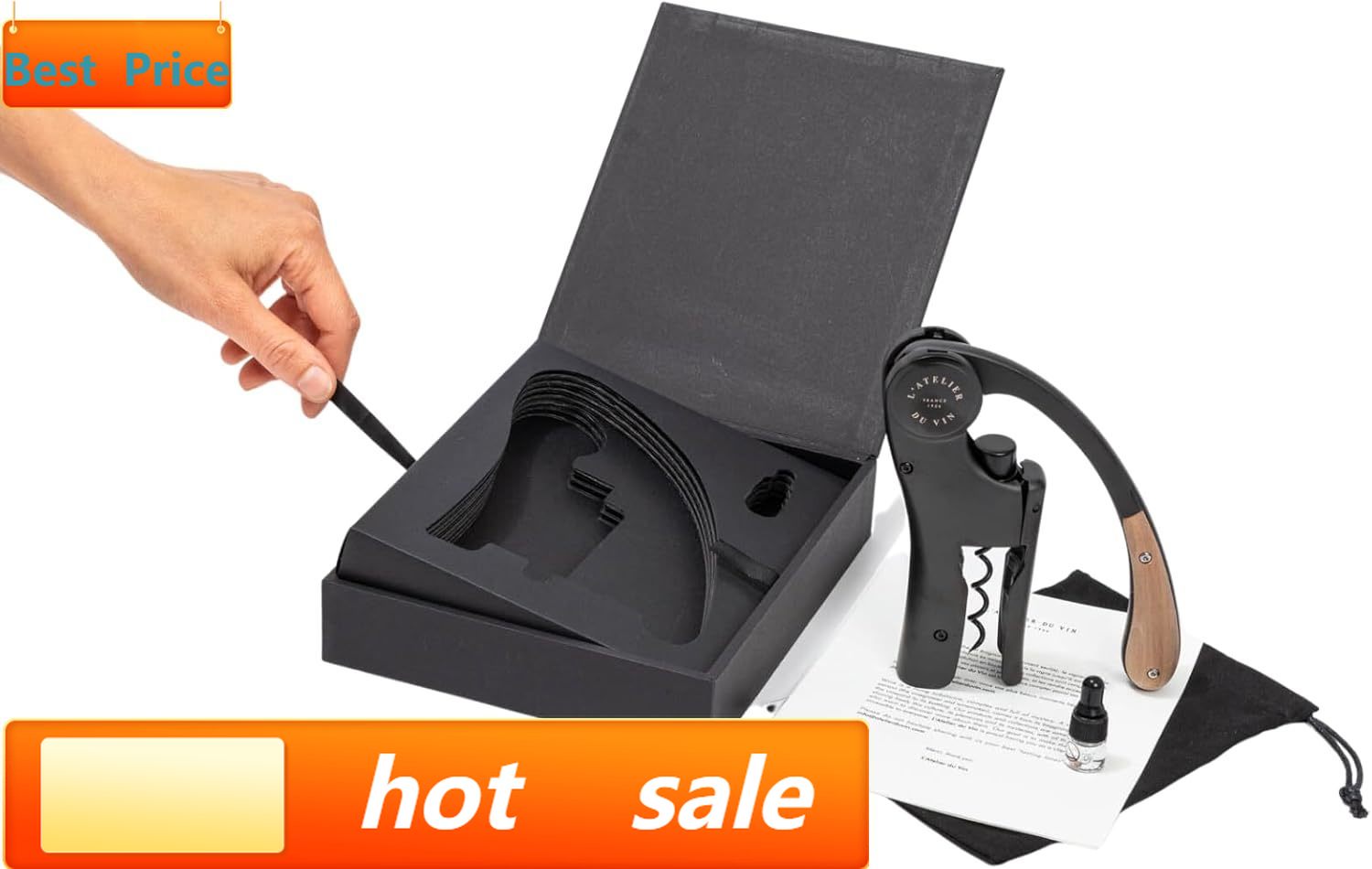 hot-sellingOeno Motion Black & - Cork Screw Lever บทวิจารณ์และราคา