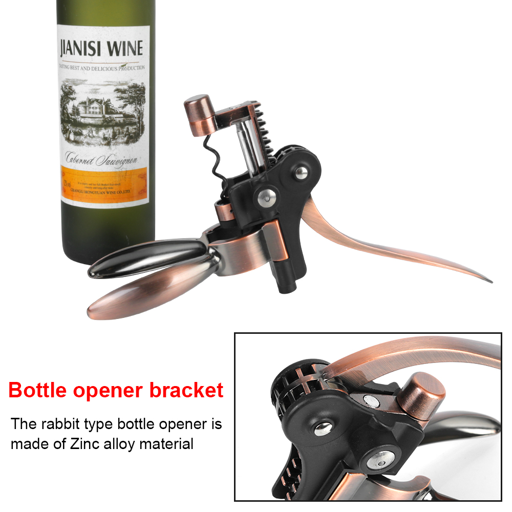 Barware Rabbit-Shaped Bar Leve - Cork Screw Lever บทวิจารณ์และราคา