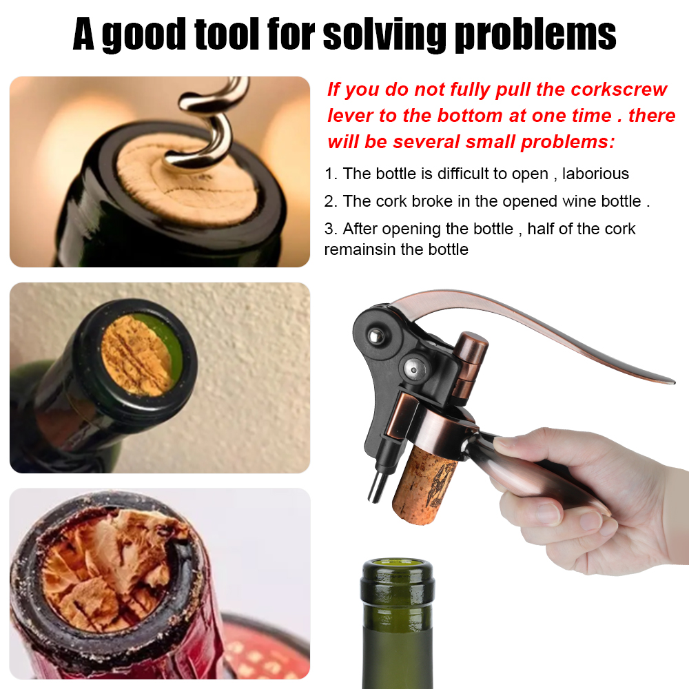 Barware Rabbit-Shaped Bar Leve - Cork Screw Lever บทวิจารณ์และราคา