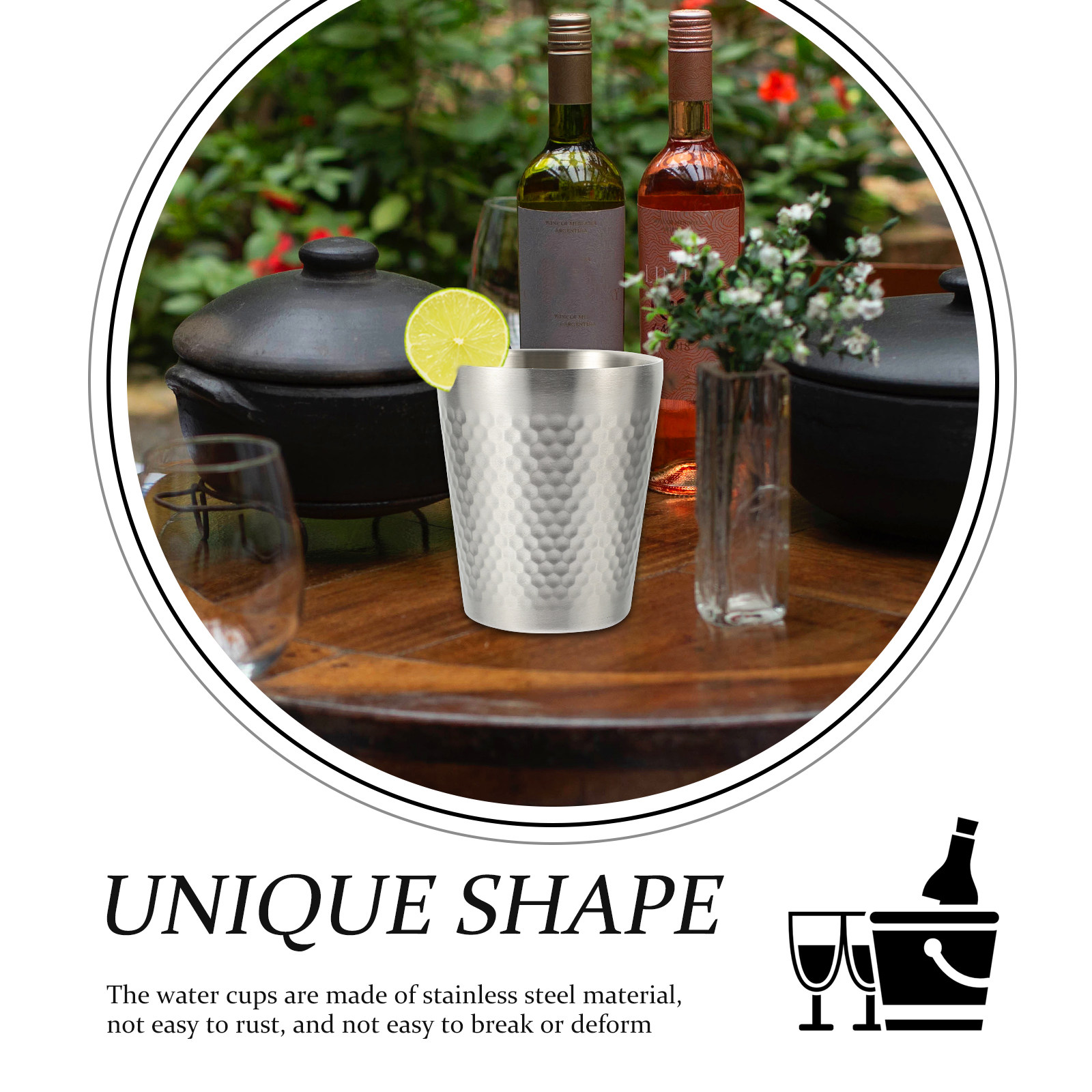 304 Stainless Steel Cups Reusa - Wine Beer Bar บทวิจารณ์และราคา