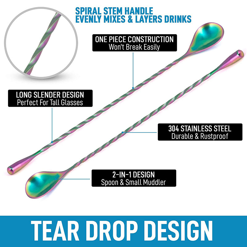 30cm/40cm/50cm Teardrop Cockta - Bar Spoon Twisted บทวิจารณ์และราคา