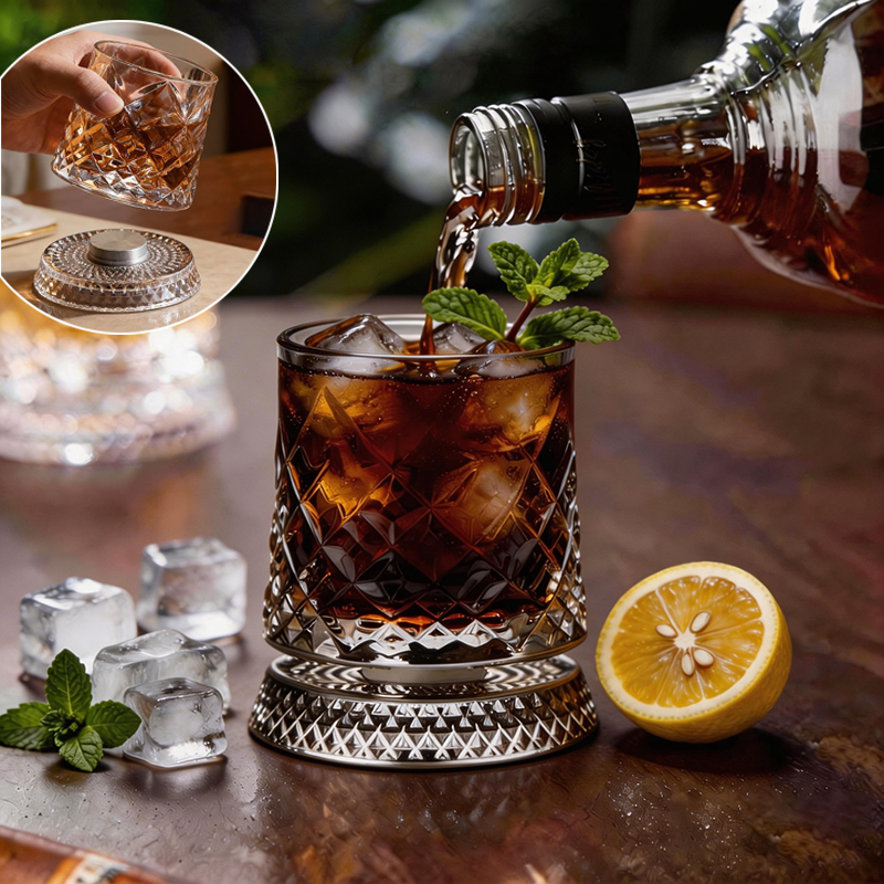 280ml Rotate Whiskey Glasses w - Wine Beer And บทวิจารณ์และราคา
