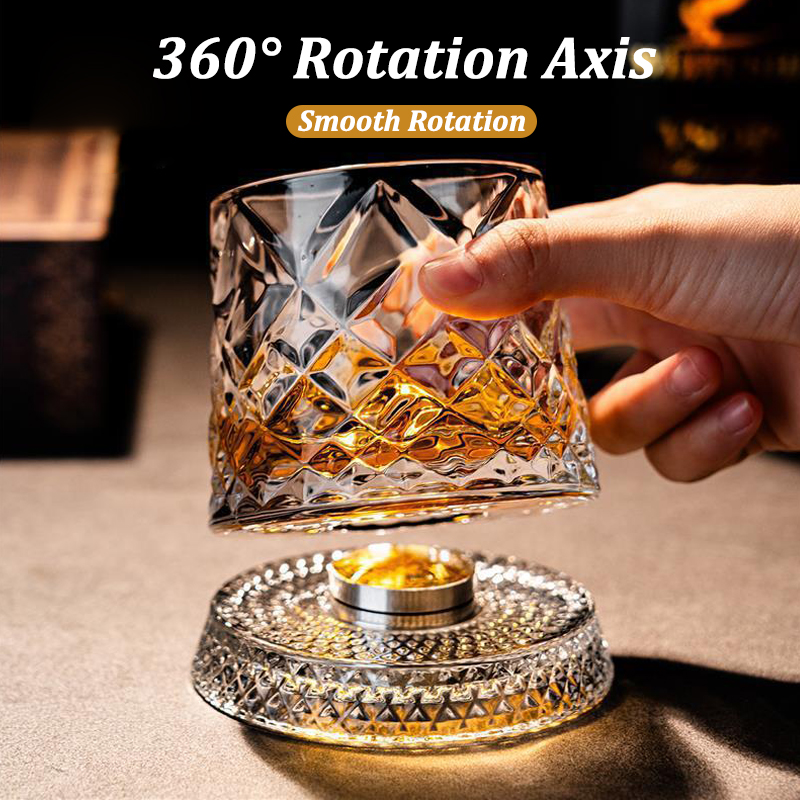 280ml Rotate Whiskey Glasses w - Wine Beer And บทวิจารณ์และราคา