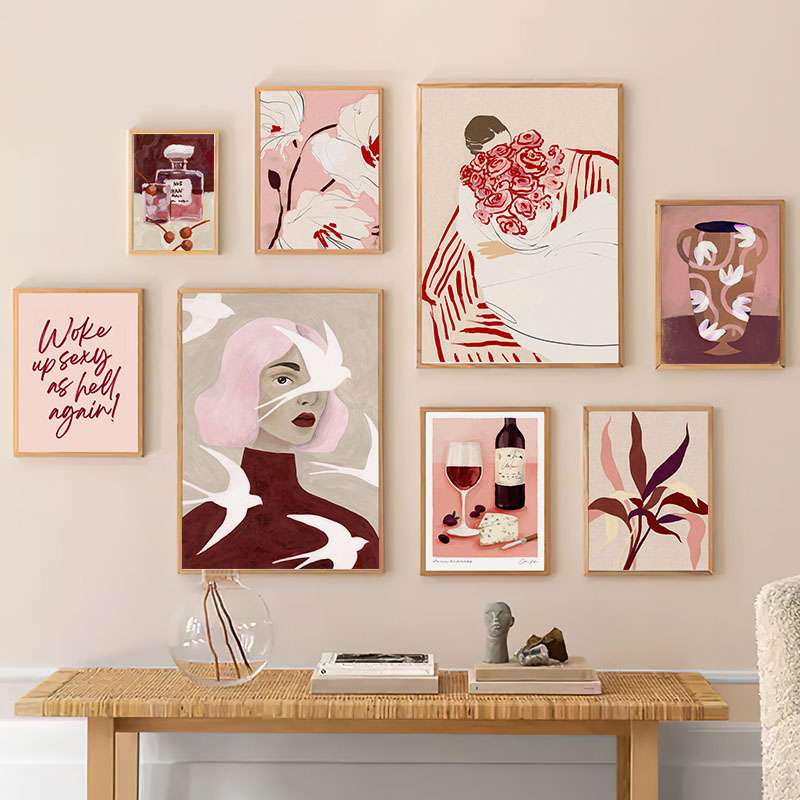 Red Striped Girl Flower Birds  - Wine Beer Bar บทวิจารณ์และราคา