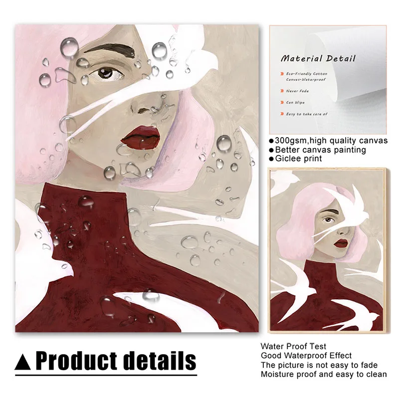 Red Striped Girl Flower Birds  - Wine Beer Bar บทวิจารณ์และราคา
