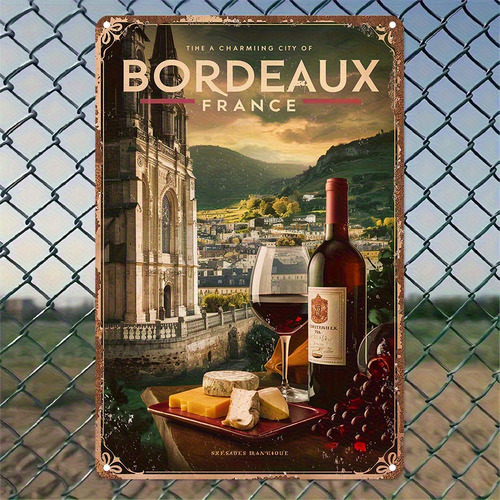 Vintage Bordeaux France Iron W - Wine Beer Bar บทวิจารณ์และราคา