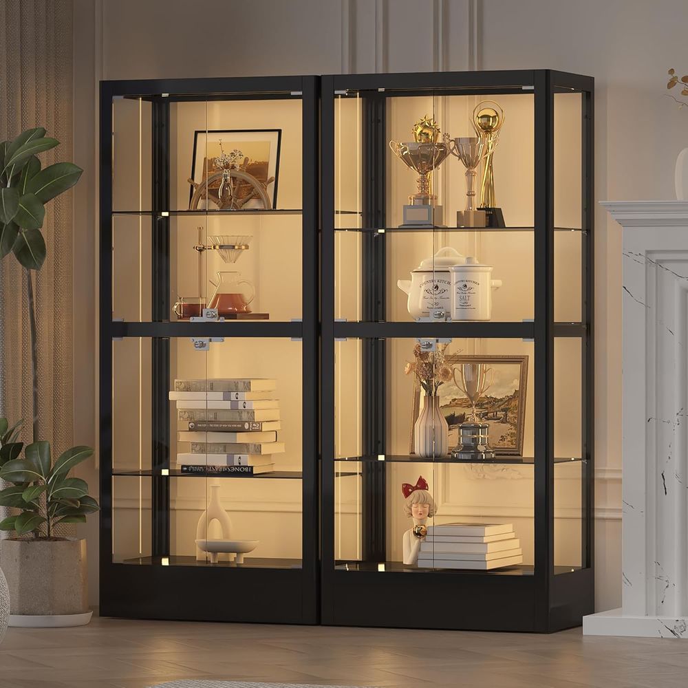 4-Sided Lockable Glass Display - Wine & Beer Guayaquil บทวิจารณ์และราคา