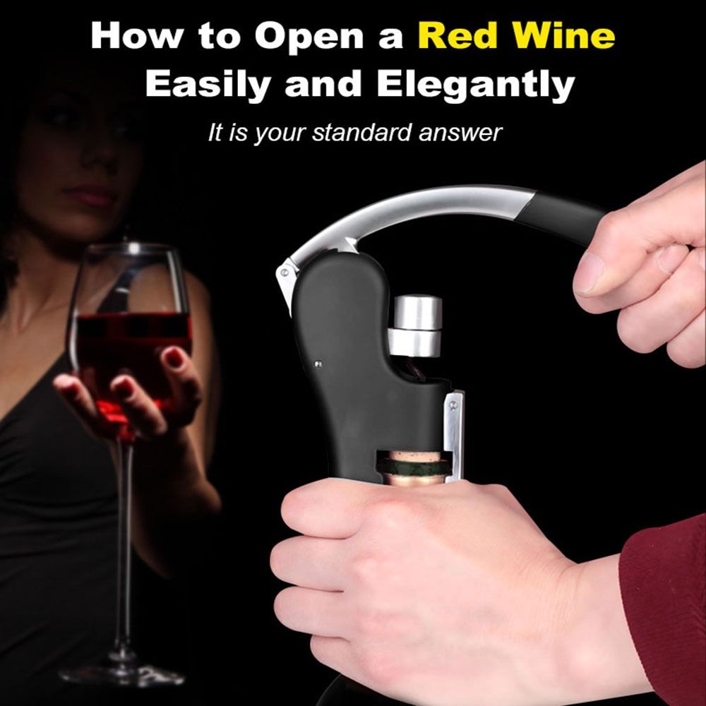 Bottle Opener Zinc Alloy Red W - Cork Screw Lever บทวิจารณ์และราคา