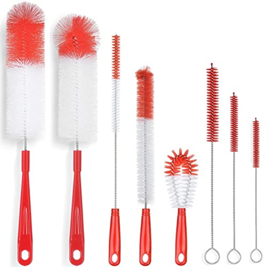 5Pack Red Bottle Brush Cleaner - Wine Beer & More บทวิจารณ์และราคา