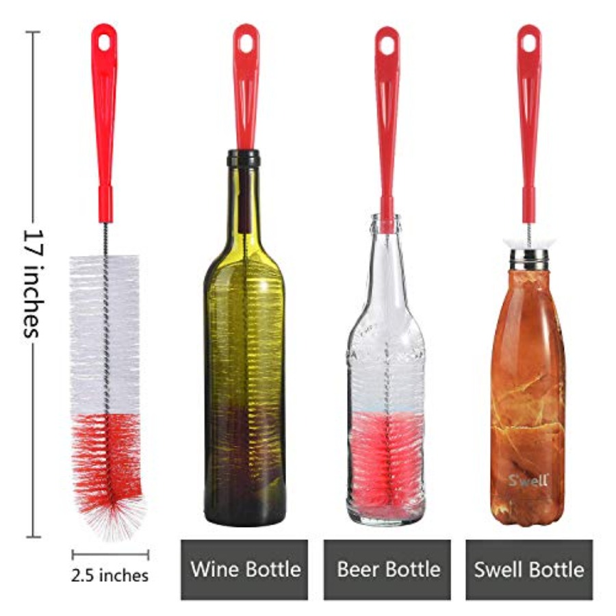 5Pack Red Bottle Brush Cleaner - Wine Beer & More บทวิจารณ์และราคา