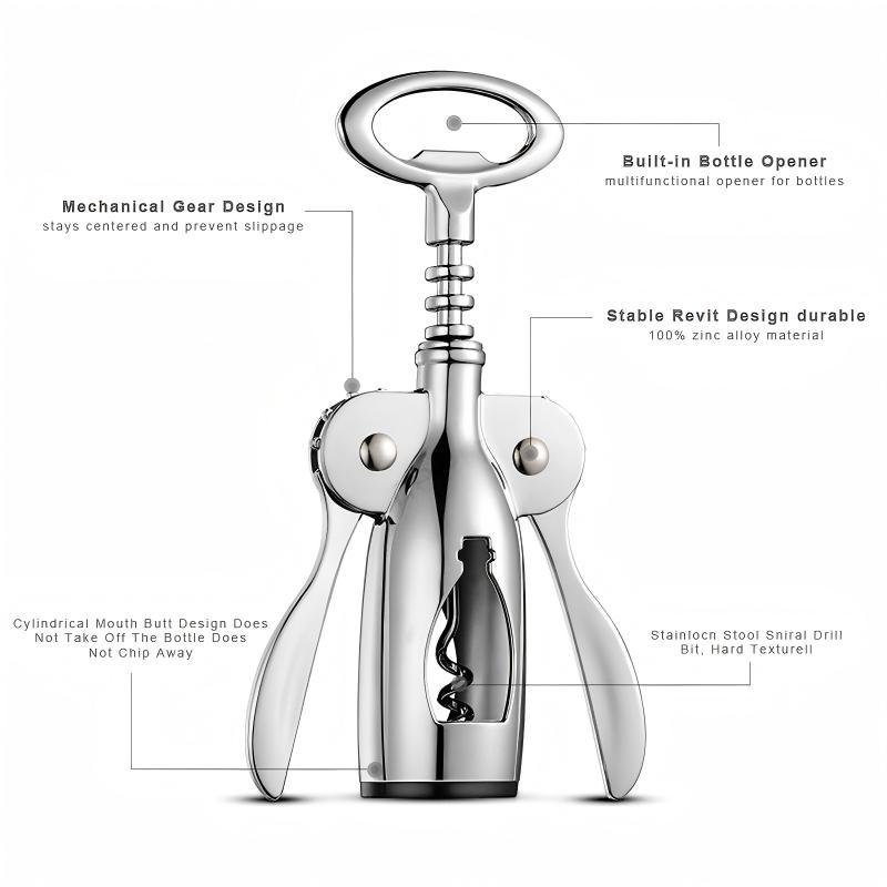 JUSTINLAU Wine Opener Zinc All - Cork Screw Lever บทวิจารณ์และราคา