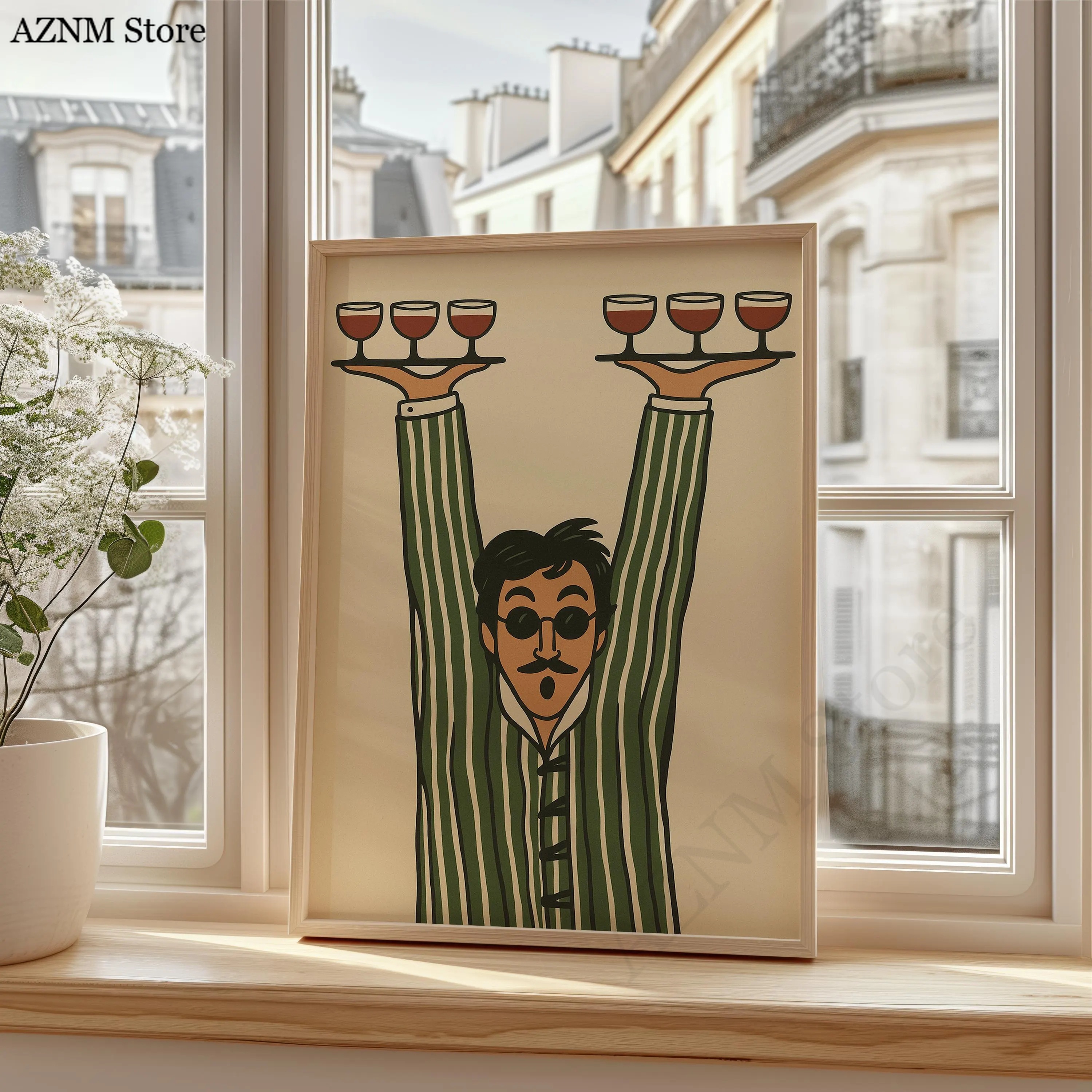 Retro Server Wall Decor, Minim - Wine Beer Bar บทวิจารณ์และราคา