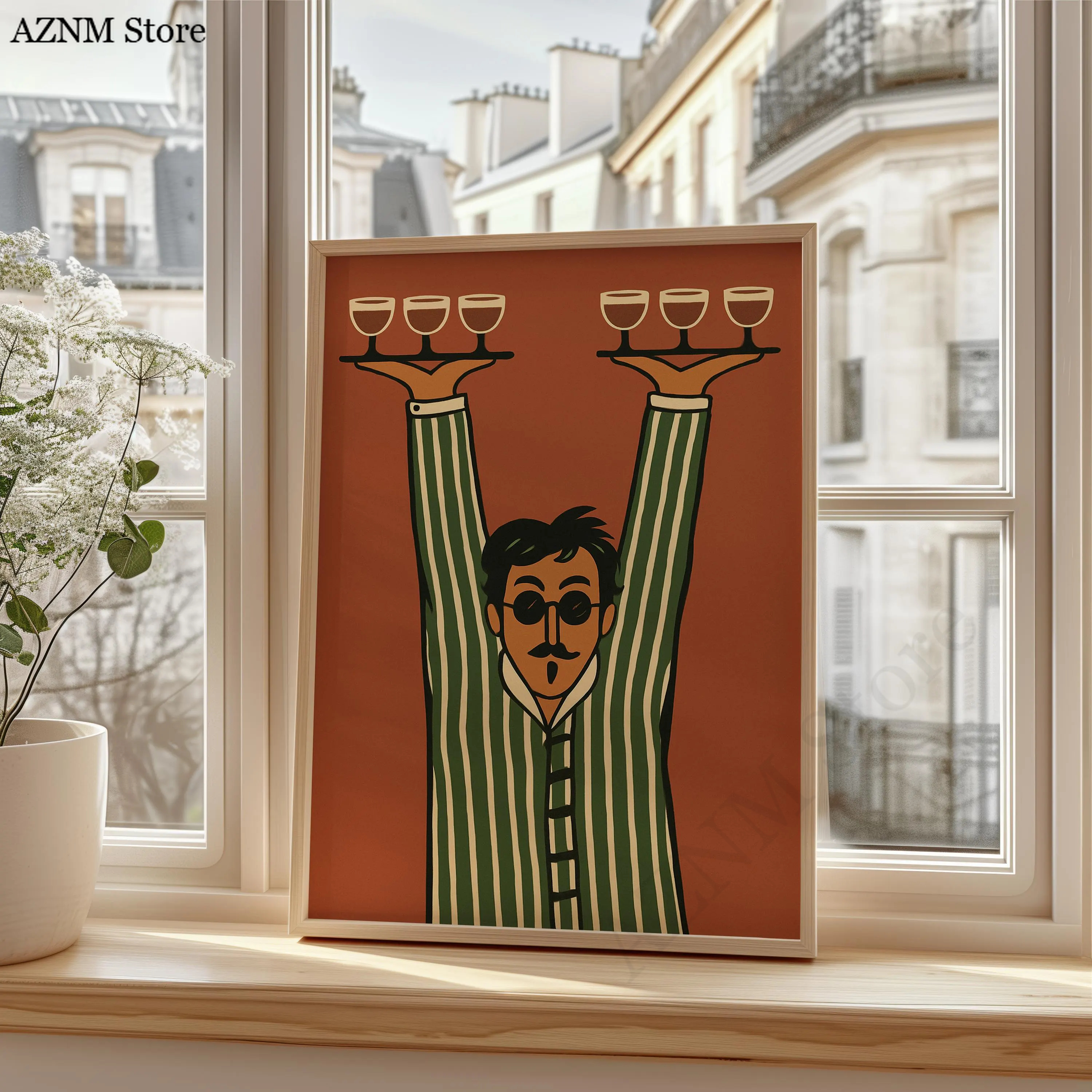 Retro Server Wall Decor, Minim - Wine Beer Bar บทวิจารณ์และราคา
