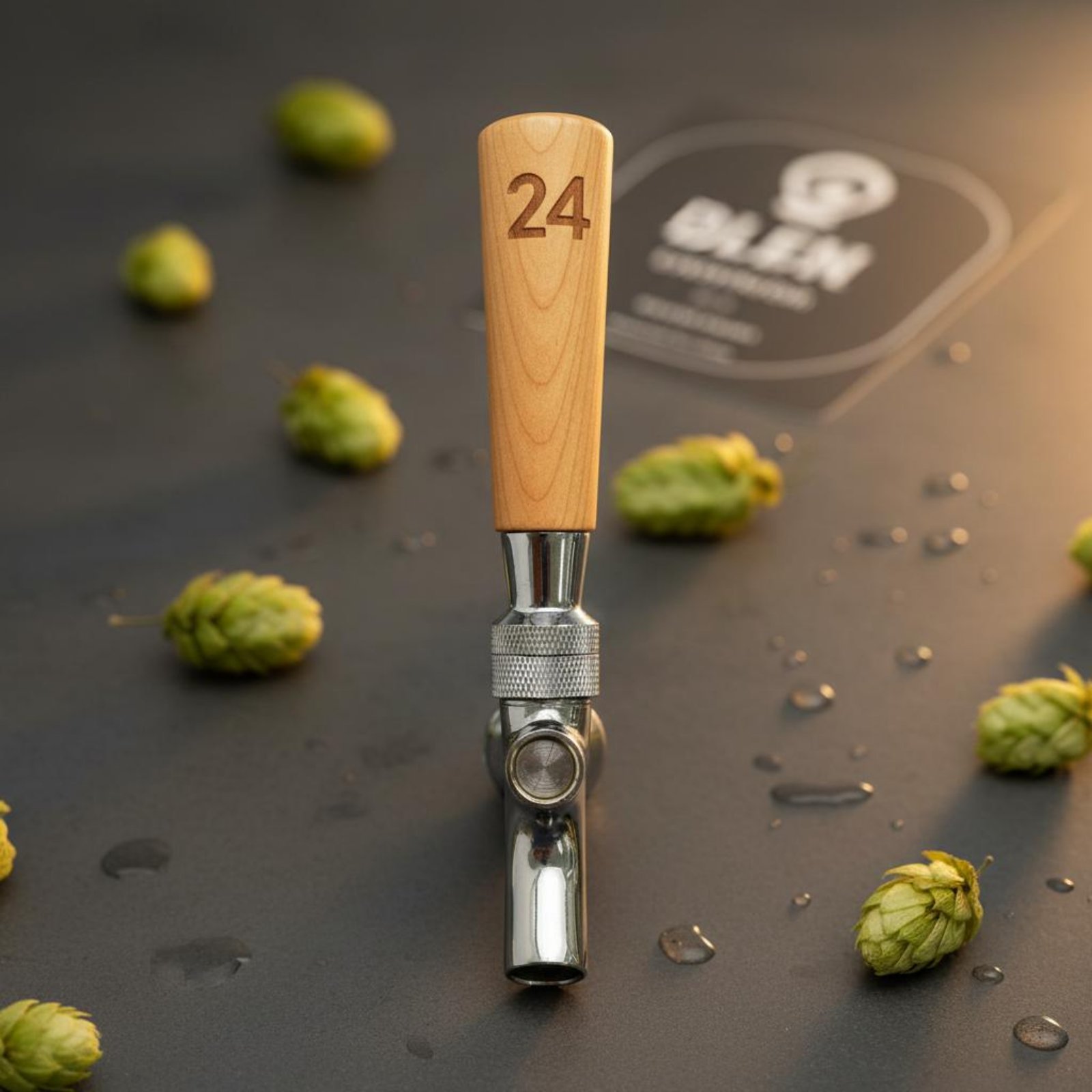 Short Wooden Beer Handle Solid - Wine Beer & More บทวิจารณ์และราคา