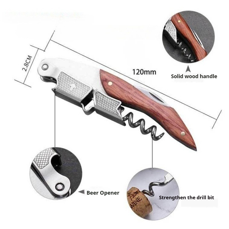Stainless Steel and Wood 1pc S - Cork Screw Lever บทวิจารณ์และราคา
