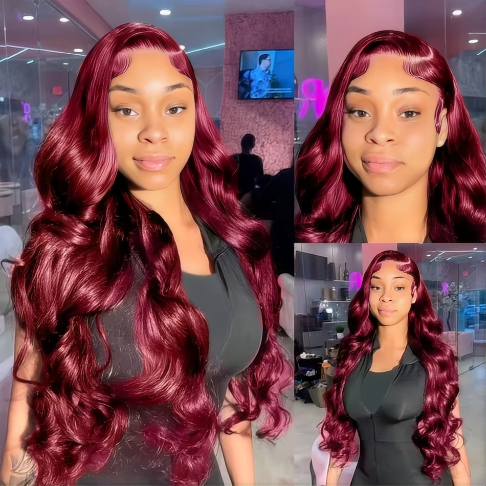 99j Burgundy Lace Front Wig Hu - Wine & Beer Guayaquil บทวิจารณ์และราคา