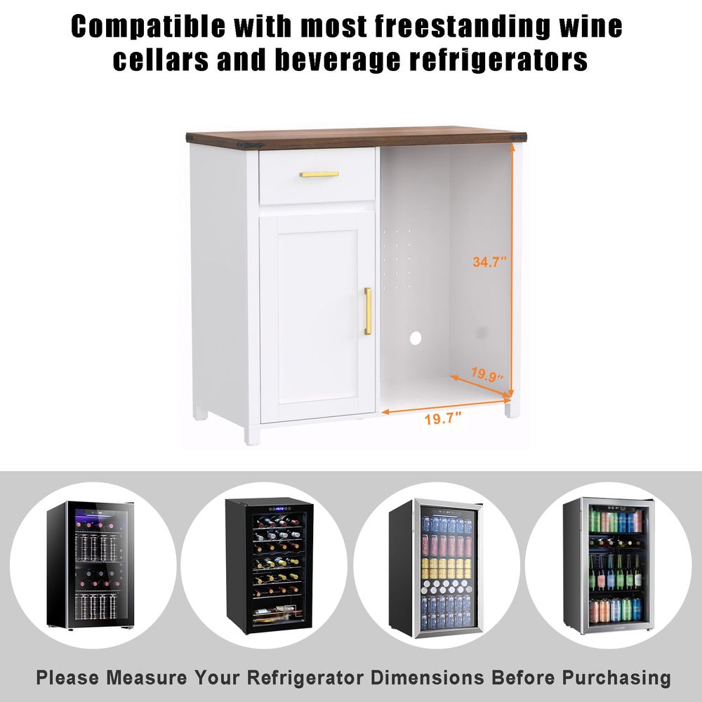 Coffee Bar with Mini Fridge Sp - Wine & Beer Guayaquil บทวิจารณ์และราคา