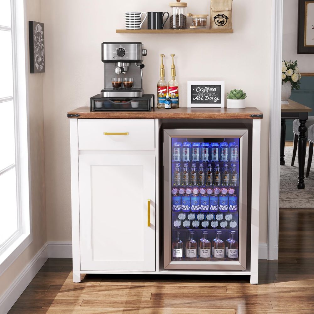 Coffee Bar with Mini Fridge Sp - Wine & Beer Guayaquil บทวิจารณ์และราคา